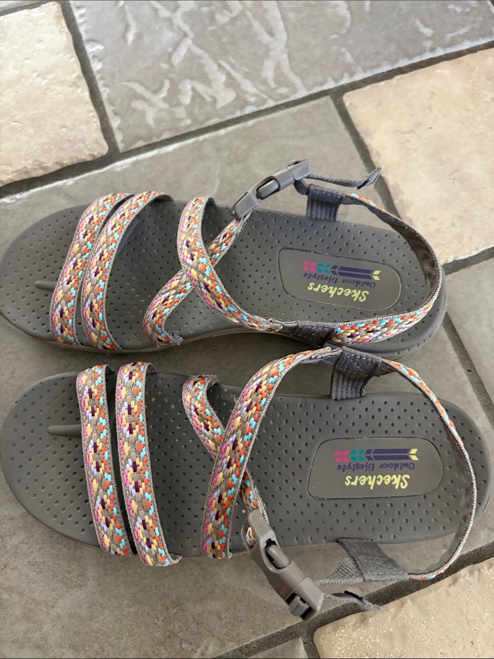 Skechers outdoor lifestyle, sandals women’s 8